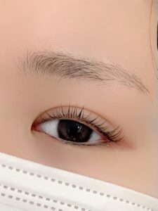 まつげパーマの施術イメージ