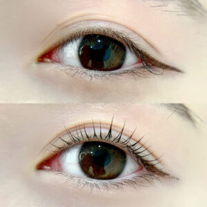 まつげパーマの施術イメージ