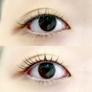 まつげパーマの施術イメージ