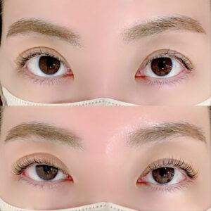 まつげパーマの施術イメージ