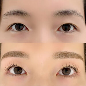 まつげパーマの施術イメージ