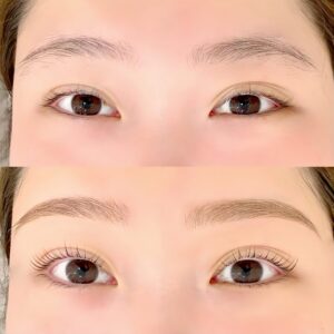 まつげパーマの施術イメージ