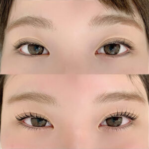 まつげパーマの施術イメージ