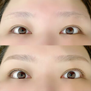 まつげパーマの施術イメージ
