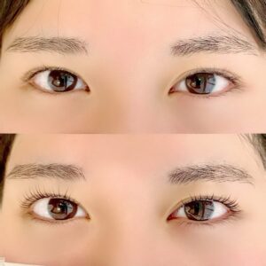 まつげパーマの施術イメージ