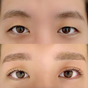 まつげパーマの施術イメージ