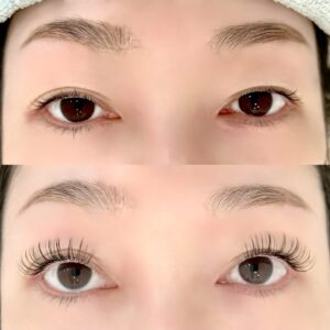 マツエクの施術イメージ