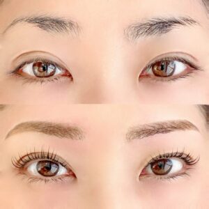 まつげパーマの施術イメージ