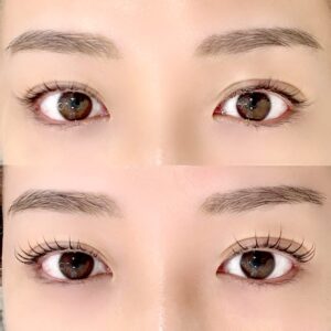 まつげパーマの施術イメージ