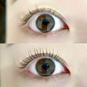 まつげパーマの施術イメージ